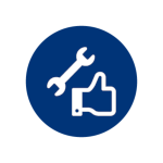 Піктограма скорочення витрат на технічне обслуговування