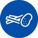 Піктограма свіжої картоплі фрі