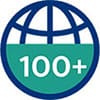 100+ countries reached by Philips