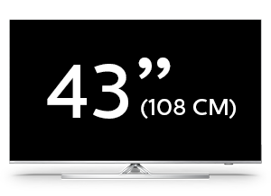 43-дюймовий світлодіодний телевізор Philips 4K UHD Android TV серії Performance