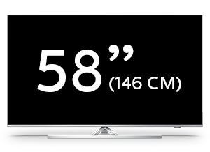 58-дюймовий світлодіодний телевізор Philips 4K UHD Android TV серії Performance